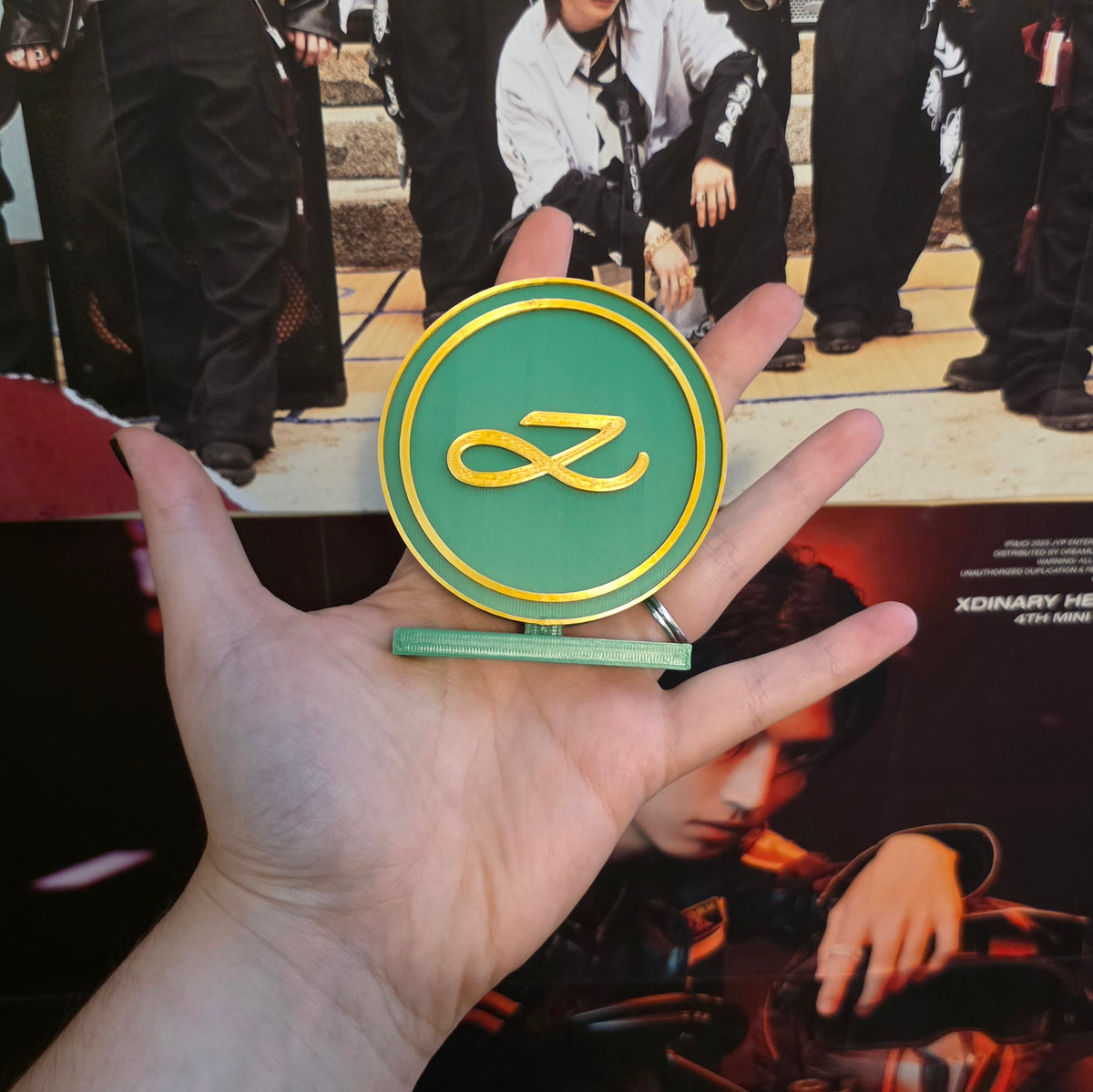BTS Jungkook Golden K-Pop Logo Standee