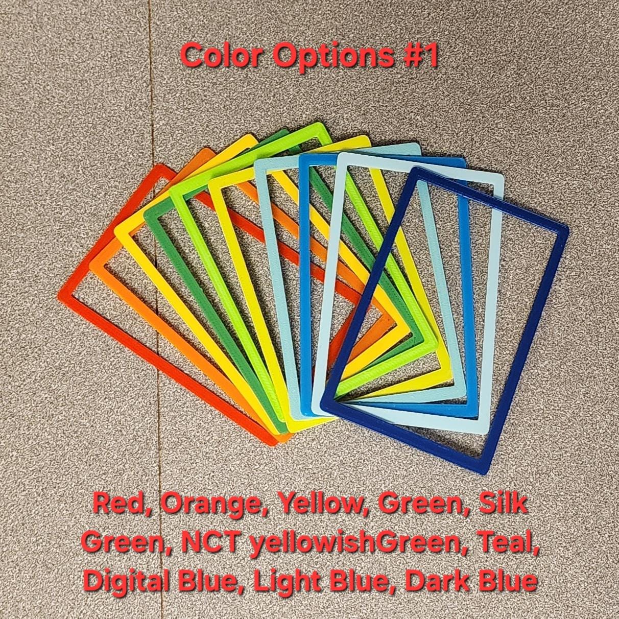 K-Pop Photo Card Frame Holder - Custom Colors
