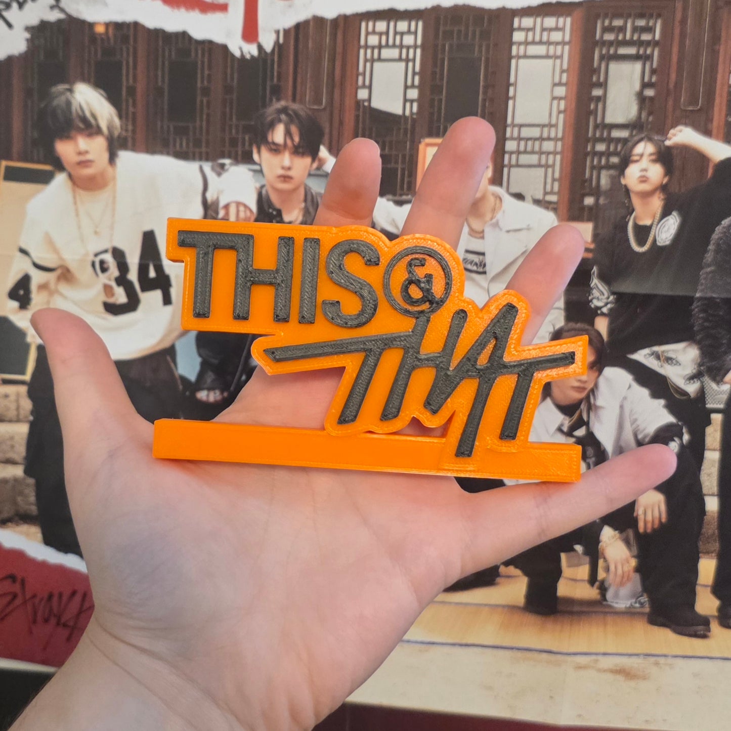 Stray Kids This & That K-Pop Logo Standee