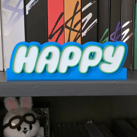 BTS Jin Happy K-Pop Logo Standee