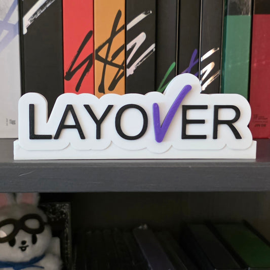 BTS V Layover K-Pop Logo Standee